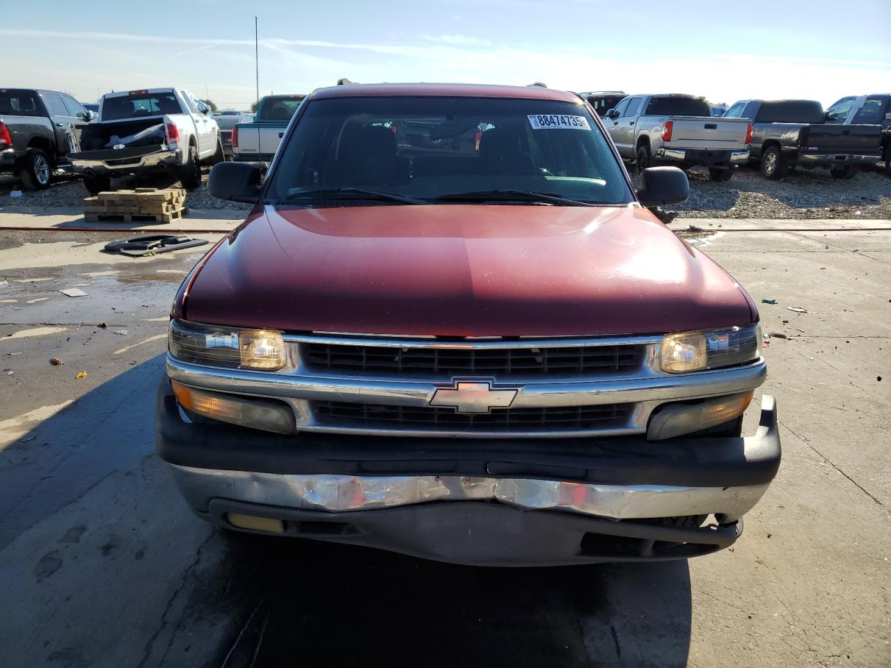 2002 Chevrolet Tahoe VIN 1GNEC13V32R280495 Copart auction photo, all over damage thumbnail 5