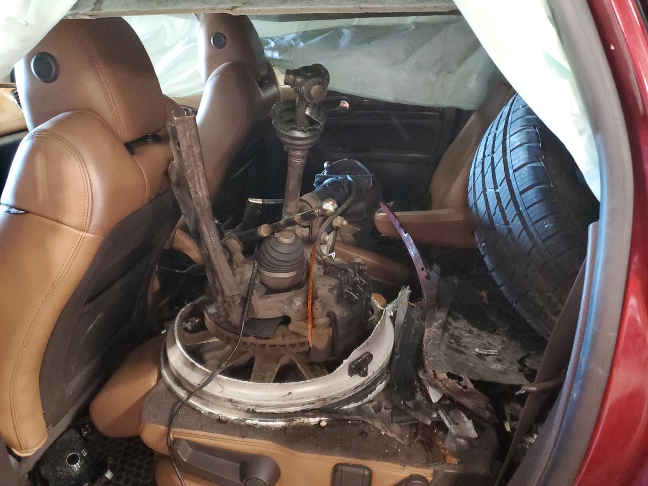2015 Buick Enclave VIN 5GAKRBKD2FJ374611 Copart auction photo, front end / side damage thumbnail 11