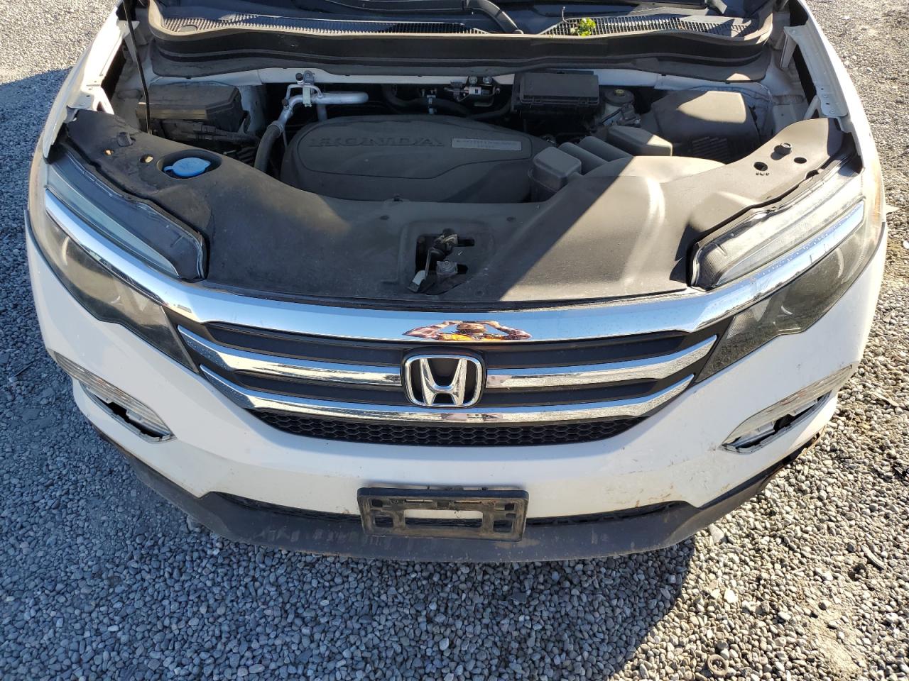 2018 Honda Pilot VIN 5FNYF5H37JB012369 Copart auction photo, front end / undercarriage damage thumbnail 13