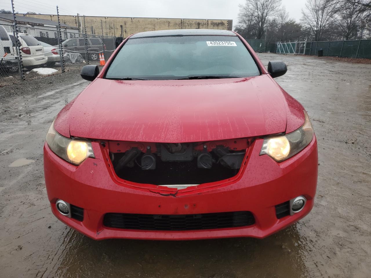 2012 Acura TSX VIN JH4CU2F8XCC015729 Copart auction photo, front end / minor dent/scratches damage thumbnail 5