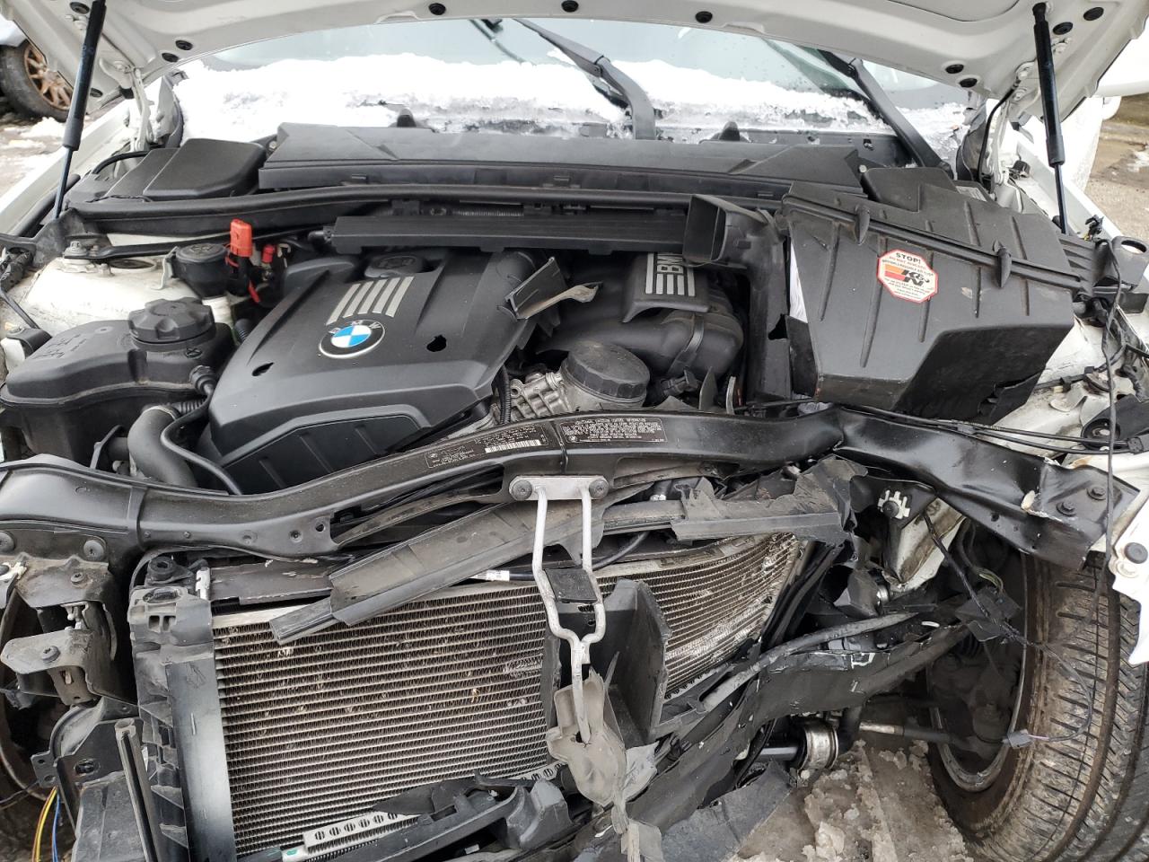 2011 BMW 3er VIN WBAPK5G53BNN27332 Copart auction photo, side / front end damage thumbnail 11