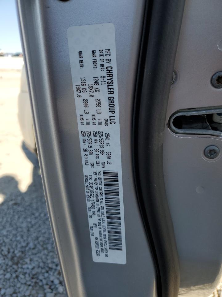 2012 Dodge Journey VIN 3C4PDDBG2CT178486 Copart auction photo, side / rear end damage thumbnail 13