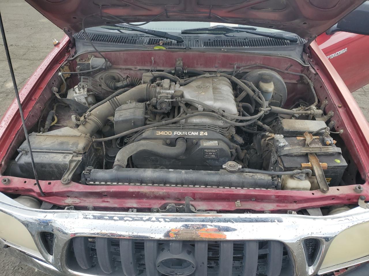 2004 Toyota Tacoma VIN 5TESN92NX4Z309097 Copart auction photo, stripped / front end damage thumbnail 12