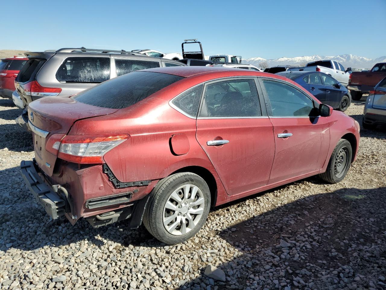 2014 Nissan Sentra VIN 3N1AB7AP2EY269877 Copart auction photo, rear end damage thumbnail 3