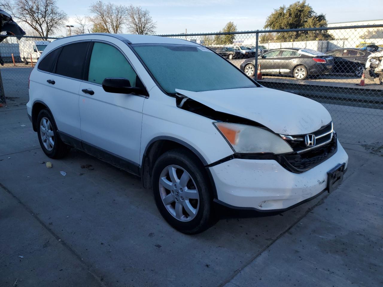 2011 Honda CR-V VIN JHLRE3H4XBC009102 Copart auction photo, front end damage thumbnail 4