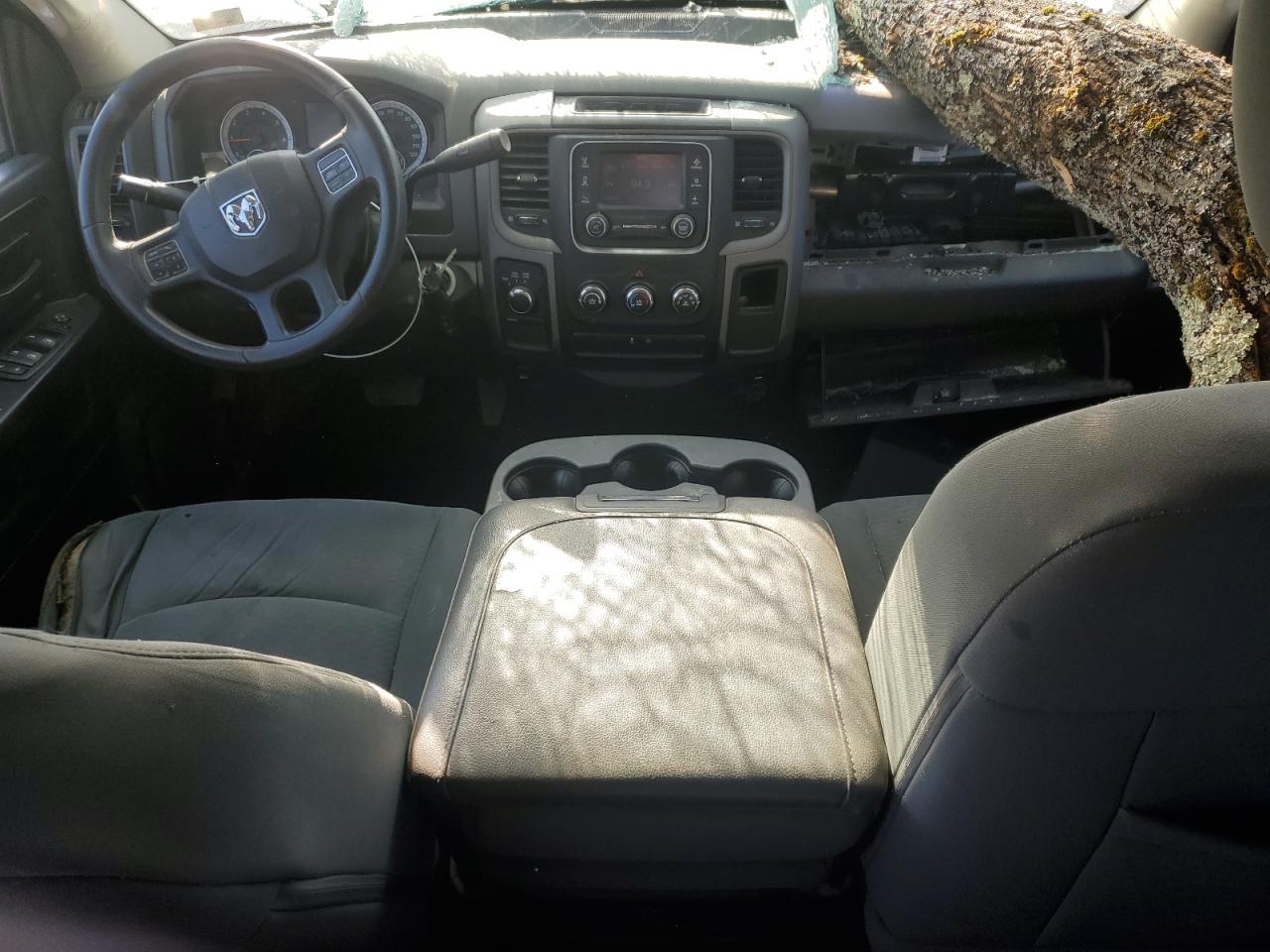 2014 RAM 1500 VIN 1C6RR7KT7ES162823 Copart auction photo, top/roof / front end damage thumbnail 8