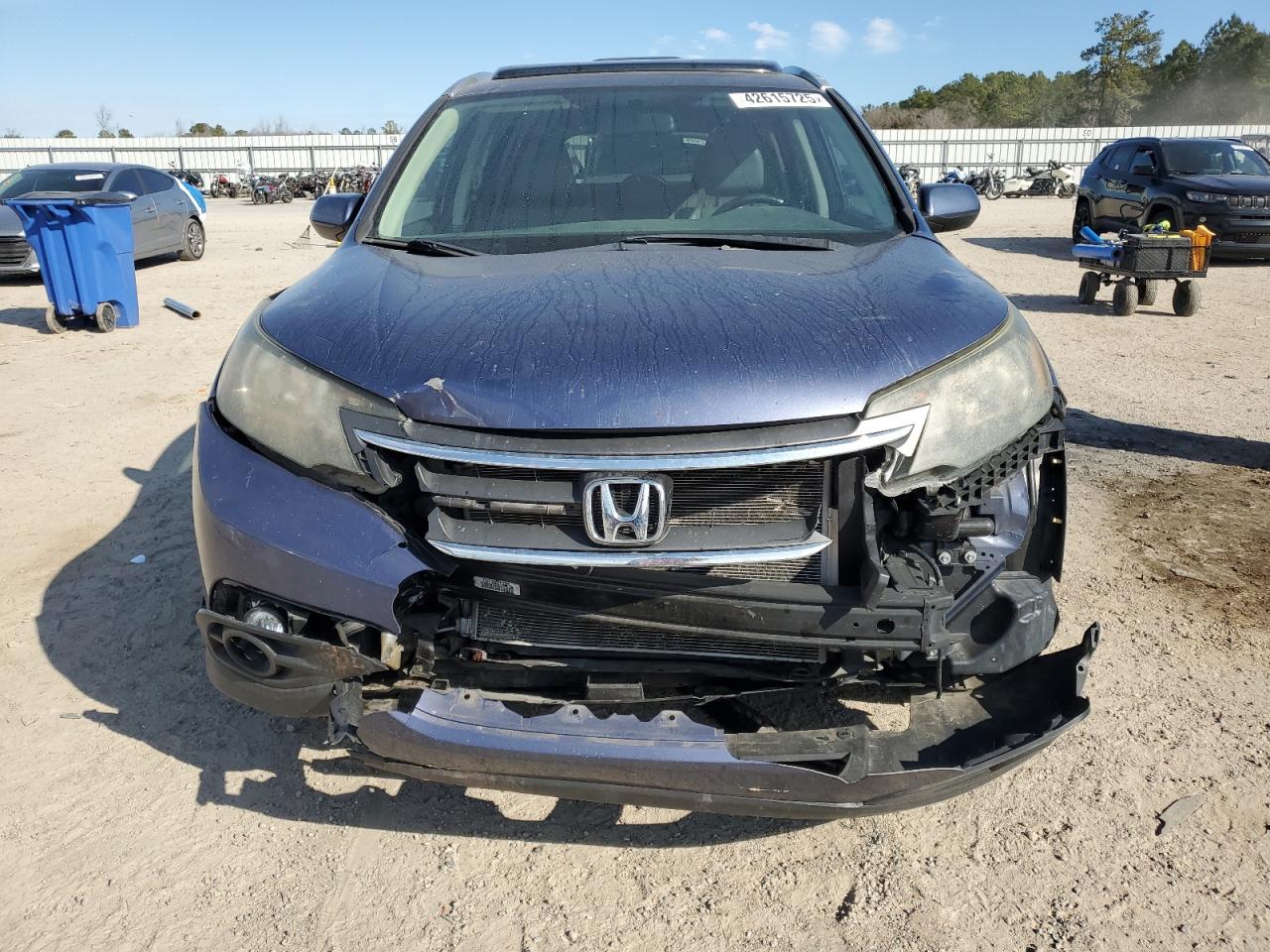 2013 Honda CR-V VIN 2HKRM4H71DH684571 Copart auction photo, front end damage thumbnail 5