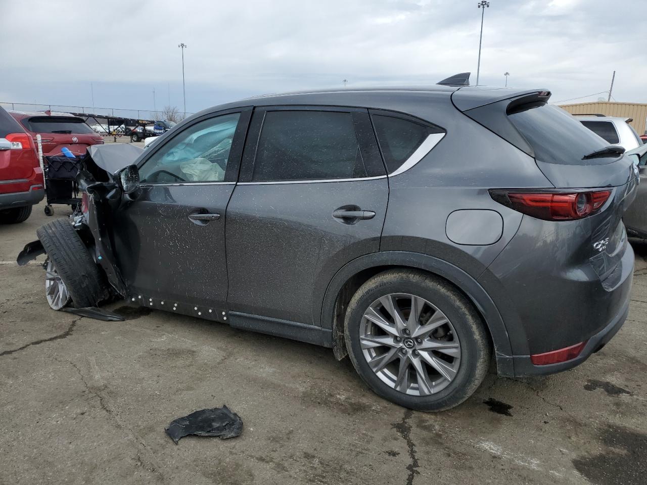 2020 Mazda CX-5 VIN JM3KFBDM5L1842645 Copart auction photo, front end / side damage thumbnail 2