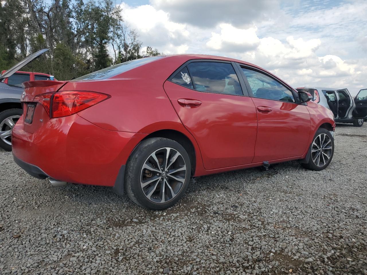 2017 Toyota Corolla VIN 5YFBURHE4HP669164 Copart auction photo, front end / side damage thumbnail 3
