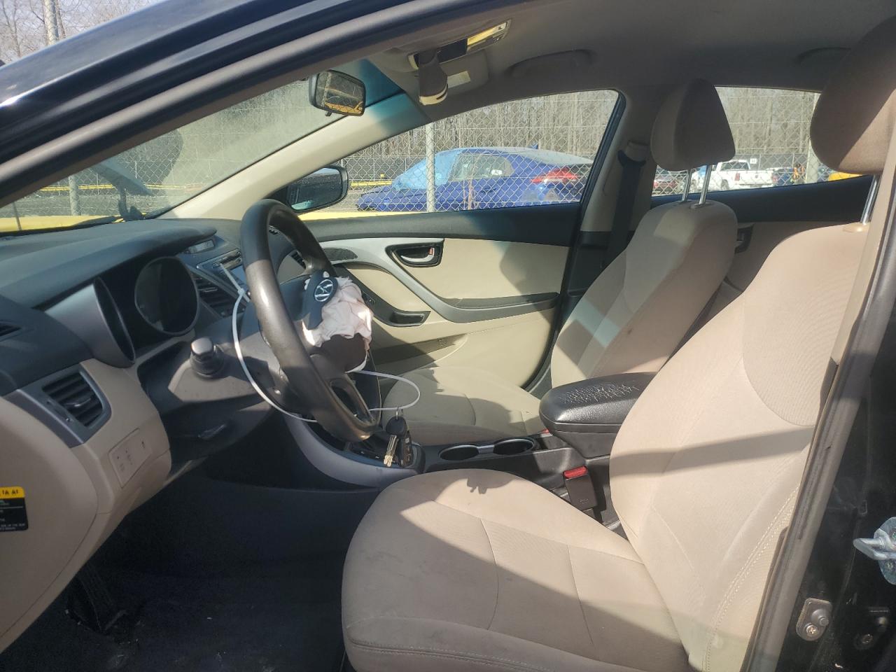 2014 Hyundai Elantra VIN KMHDH4AE8EU096287 Copart auction photo, front end / mechanical damage thumbnail 7