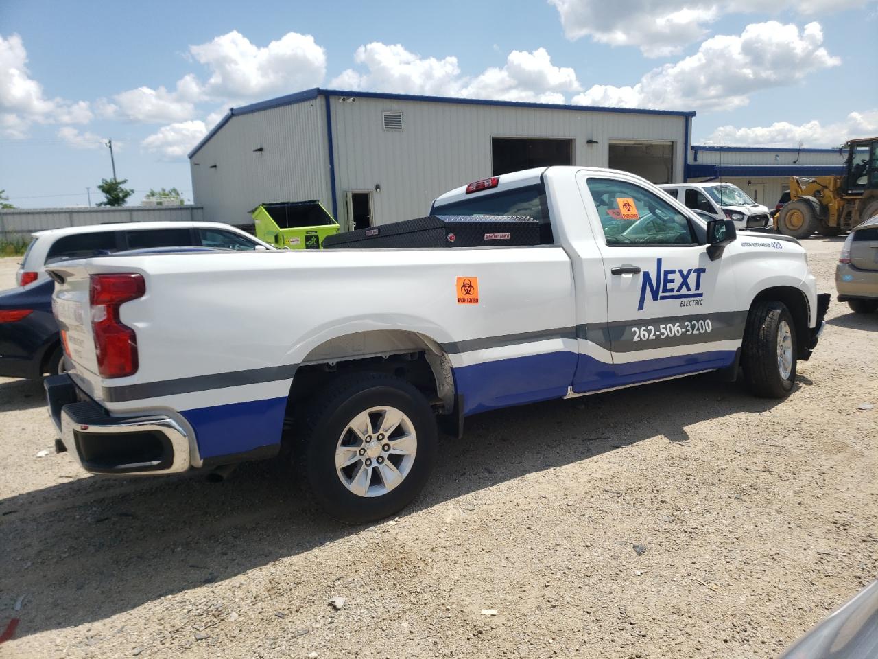 2021 Chevrolet Silverado VIN 3GCNWAEF5MG239603 Copart auction photo, front end / side damage thumbnail 3