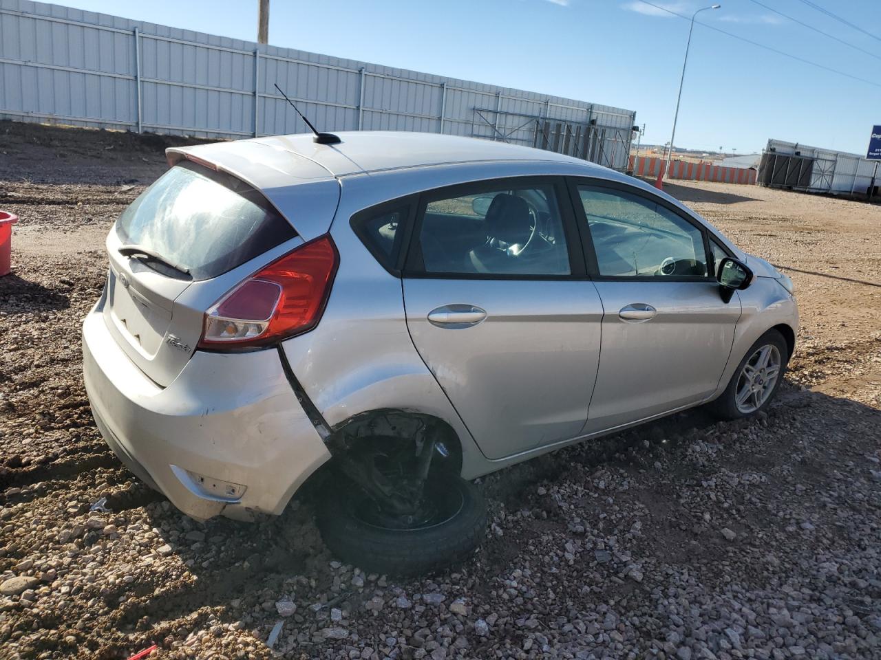 2018 Ford Fiesta VIN 3FADP4EJ0JM110671 Copart auction photo, rear end / undercarriage damage thumbnail 3