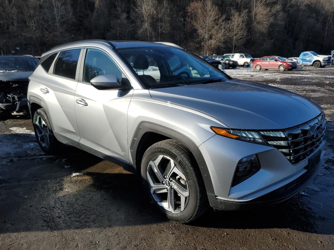 2022 Hyundai Tucson VIN 5NMJCCAE9NH100757 Copart auction photo, rear end damage thumbnail 4