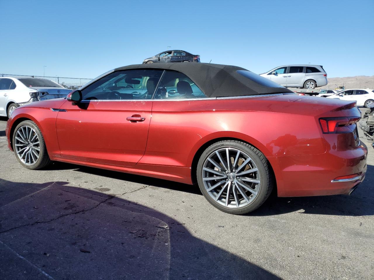 2018 Audi A5 VIN WAU2NGF54JN009016 Copart auction photo, rear end / side damage thumbnail 2