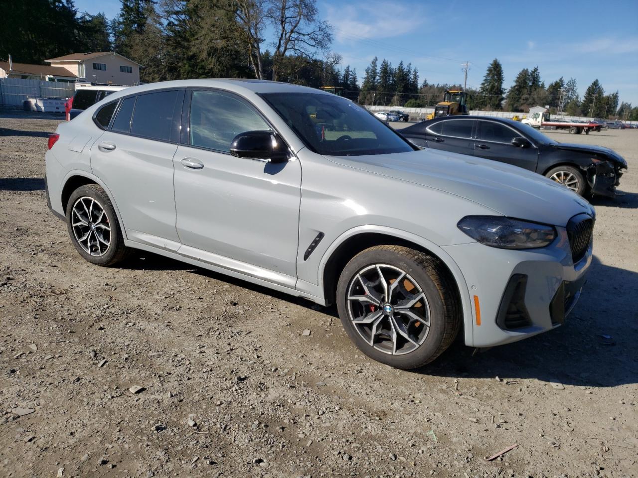 2023 BMW X4 VIN 5UX43DT00P9R86047 Copart auction photo, undercarriage / side damage thumbnail 4