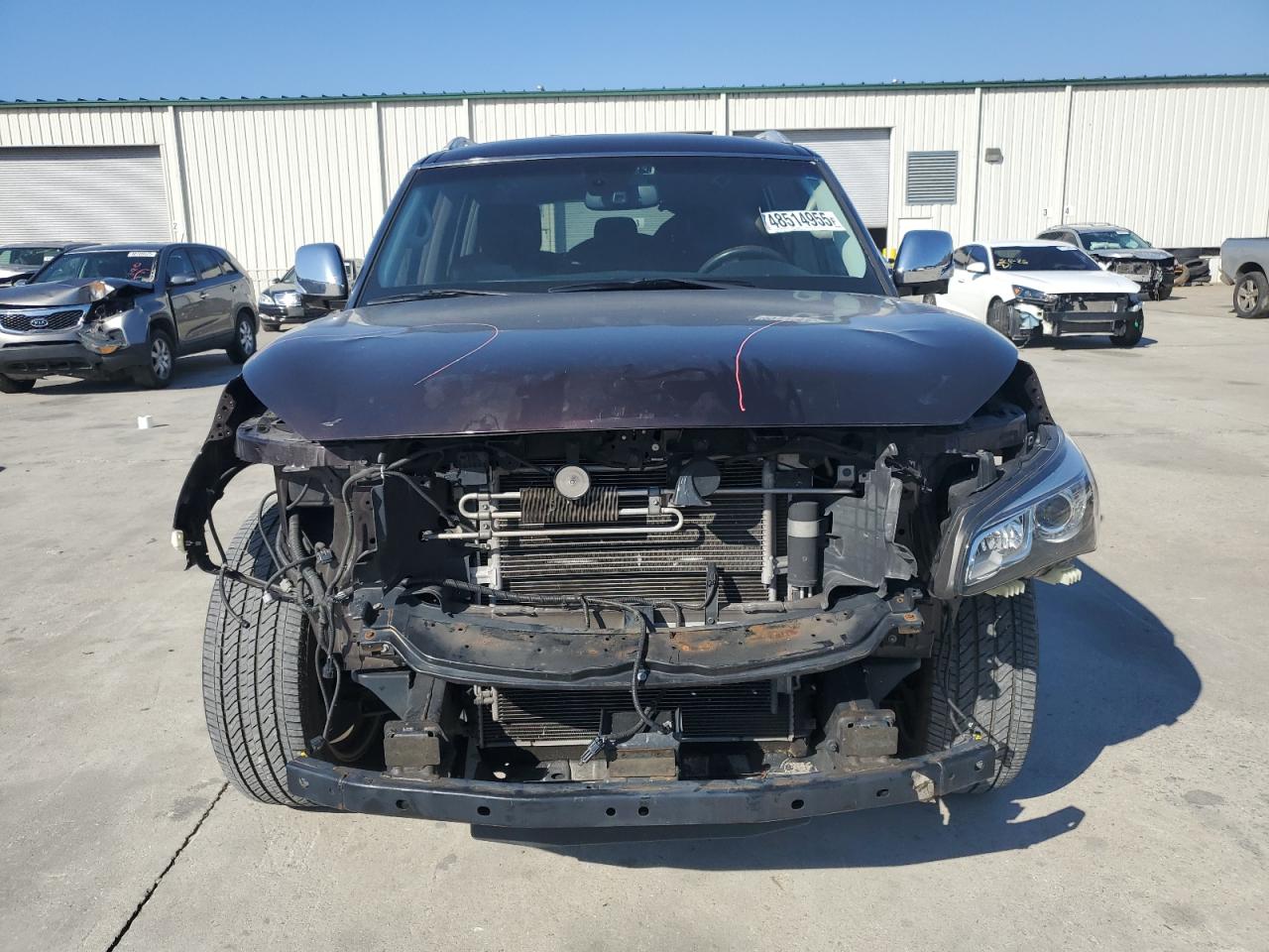 2015 Infiniti QX80 VIN JN8AZ2ND4F9770423 Copart auction photo, front end damage thumbnail 5