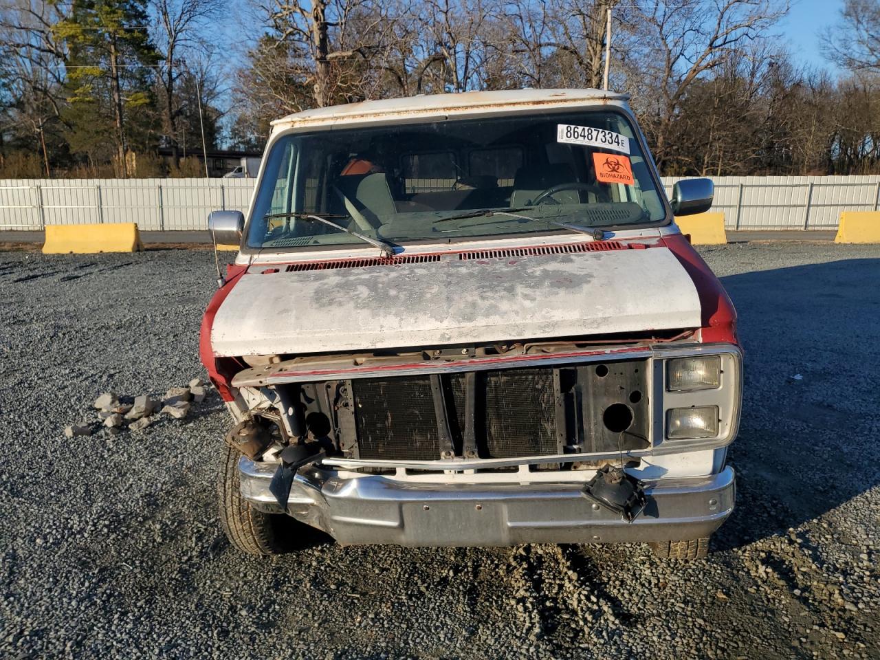 1991 GMC RALLY WAGON VIN 2GJGG39K4M4513706 Copart auction photo, all over damage thumbnail 5