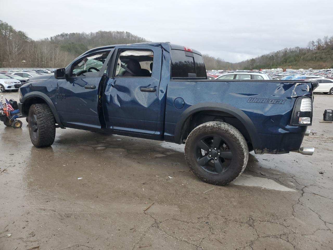 2020 RAM 1500 VIN 1C6RR7LT6LS159195 Copart auction photo, rollover damage thumbnail 2