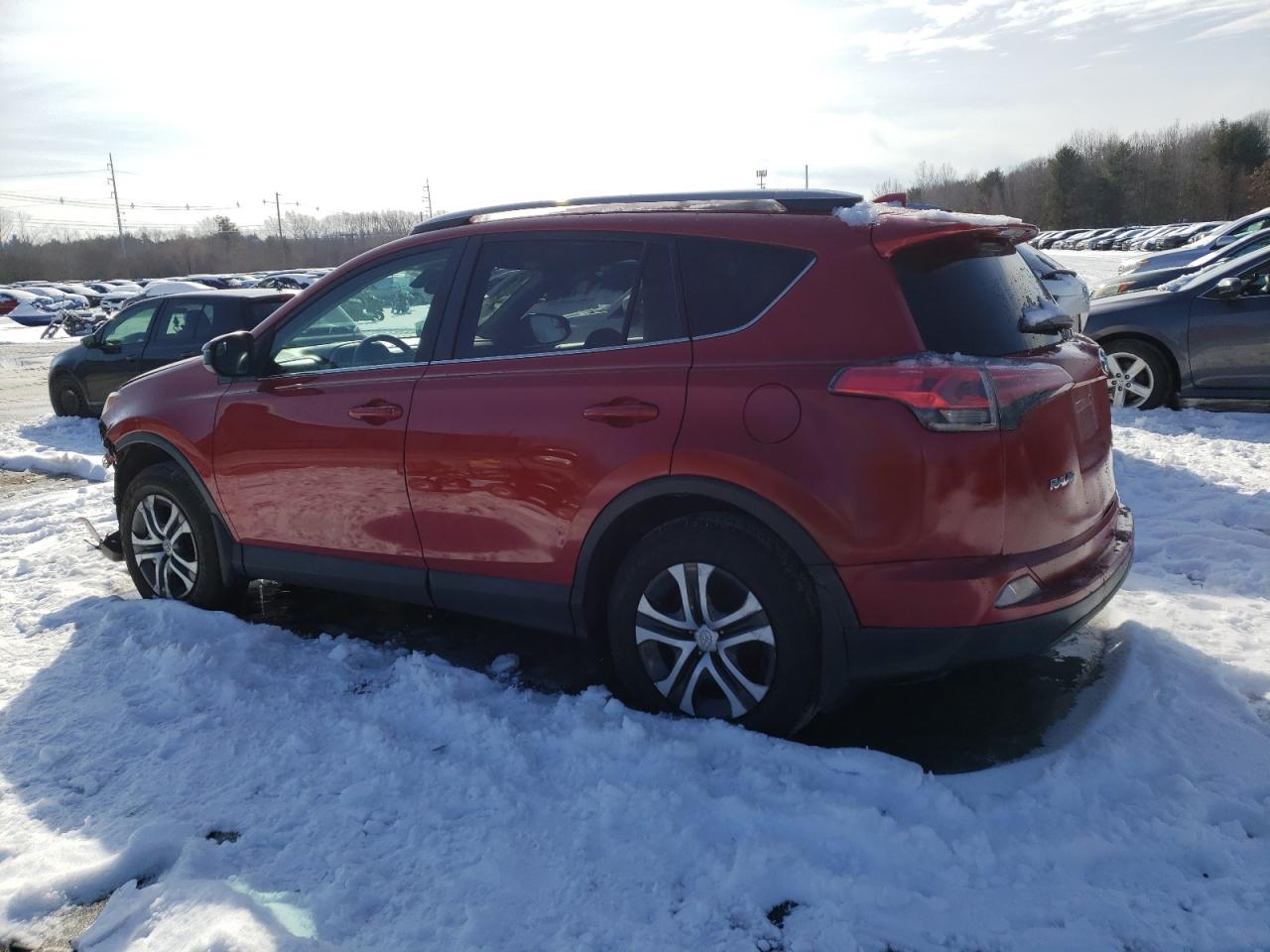 2017 Toyota RAV 4 VIN 2T3BFREV5HW579137 Copart auction photo, side / front end damage thumbnail 2
