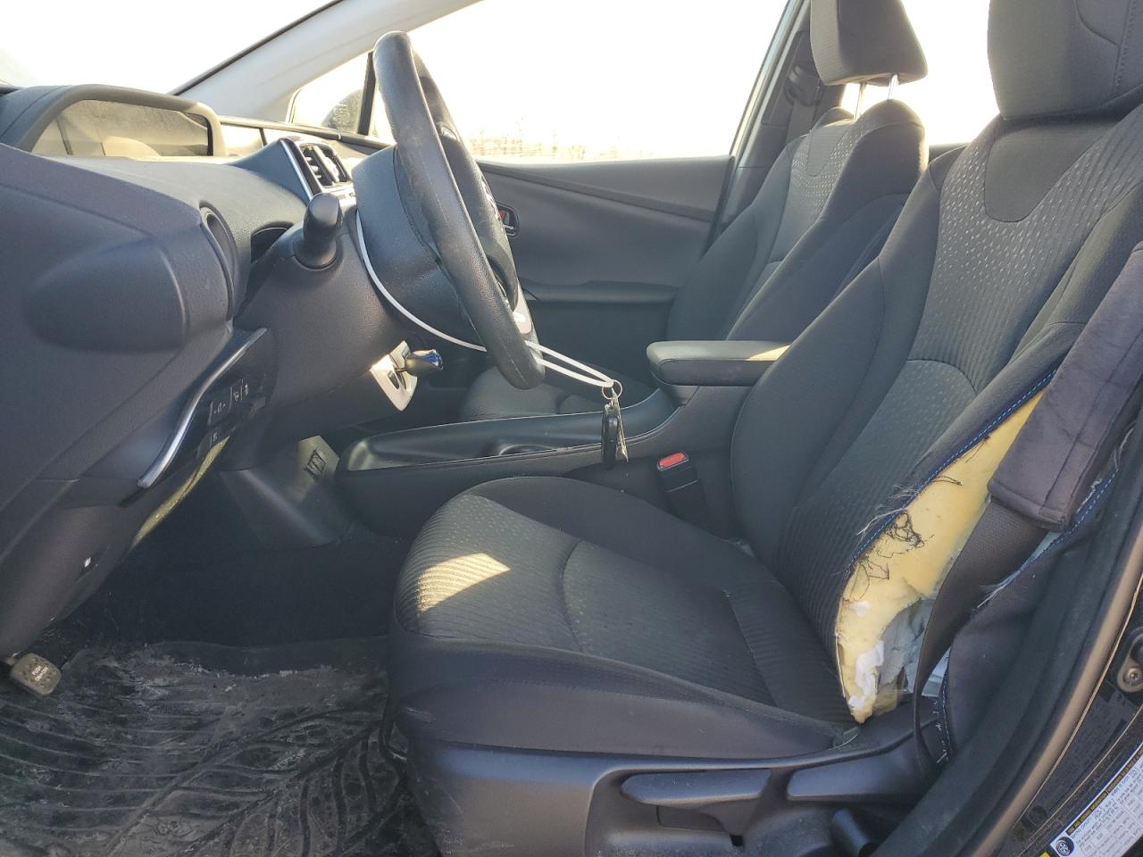 2018 Toyota Prius VIN JTDKBRFU9J3057766 Copart auction photo, side / front end damage thumbnail 7
