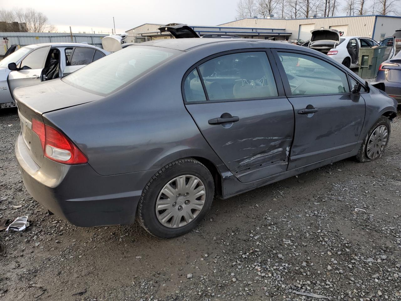 2011 Honda Civic VIN 2HGFA1F31BH528001 Copart auction photo, front end / top/roof damage thumbnail 3