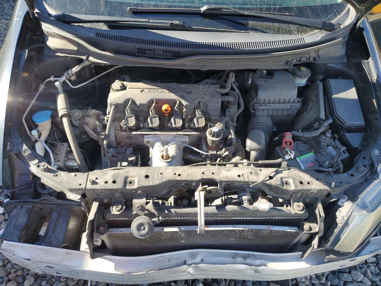 2013 Honda Civic VIN 19XFB2F58DE099652 Copart auction photo, front end damage thumbnail 11