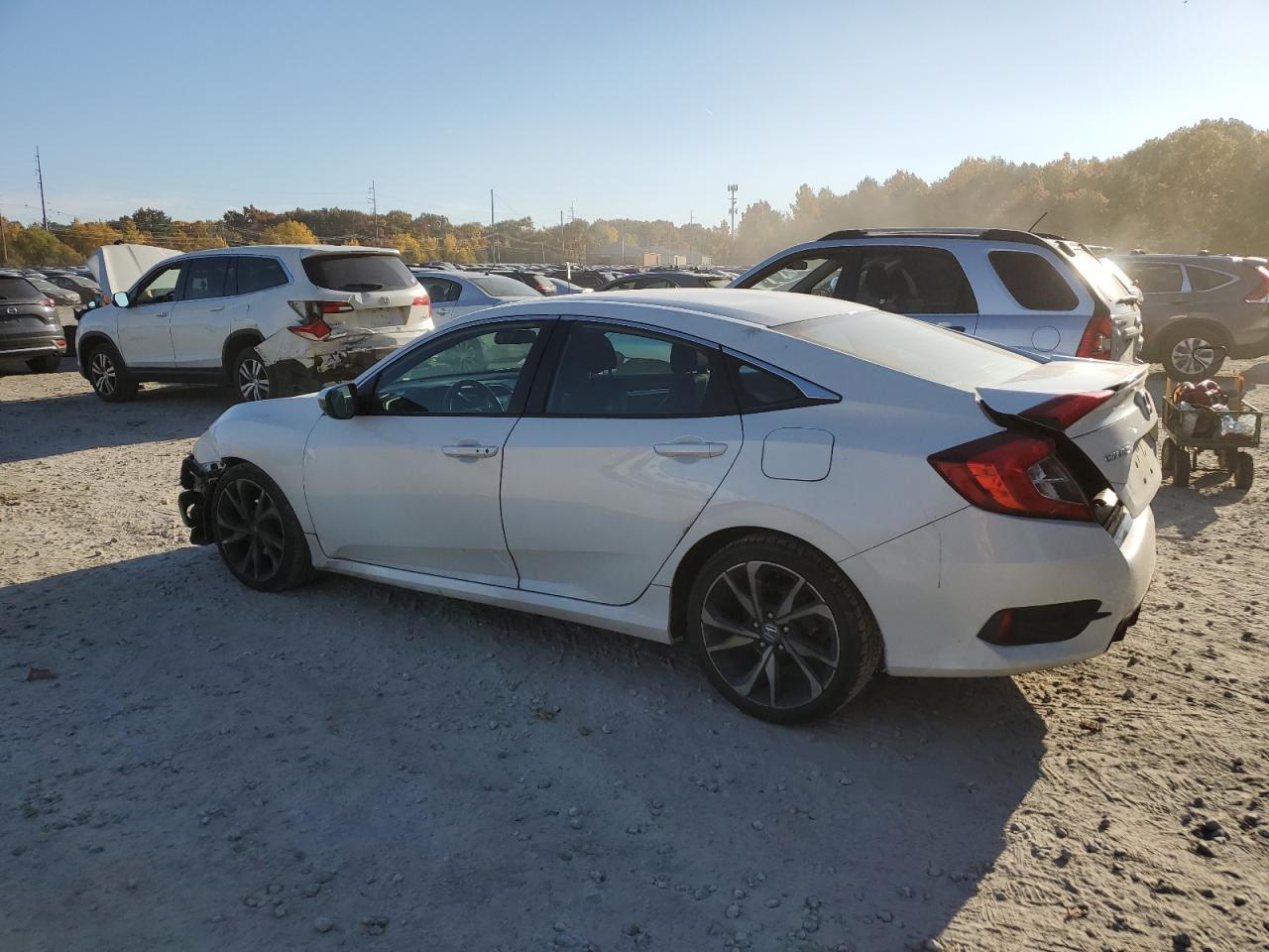 2021 Honda Civic VIN 19XFC2F85ME202033 Copart auction photo, rear end damage thumbnail 2
