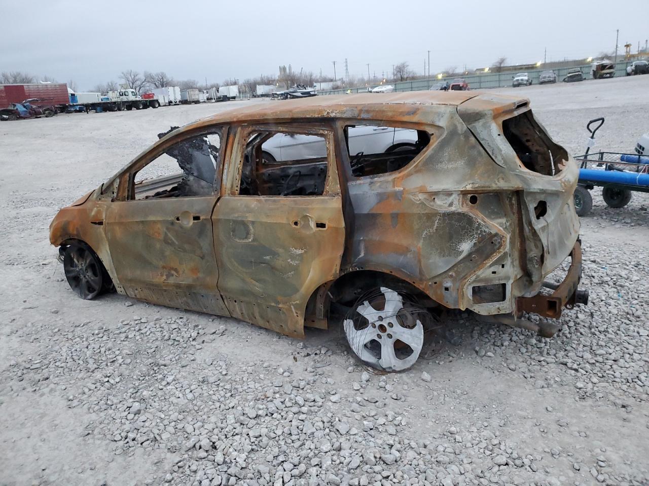 2016 Ford Escape VIN 1FMCU9G98GUB97492 Copart auction photo, burn damage thumbnail 2
