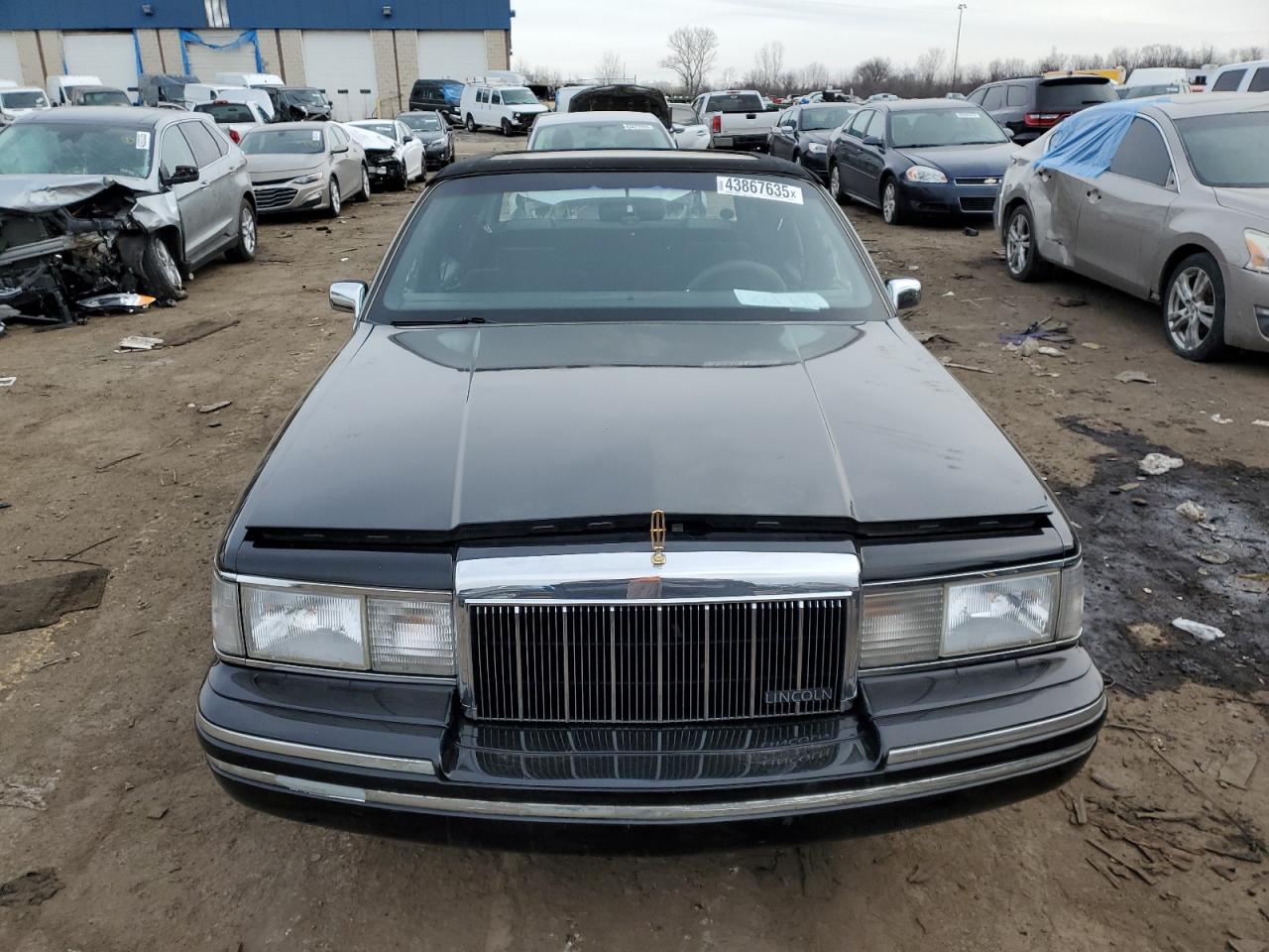 1991 Lincoln Town Car VIN 1LNCM81W8MY645727 Copart auction photo, side / mechanical damage thumbnail 5