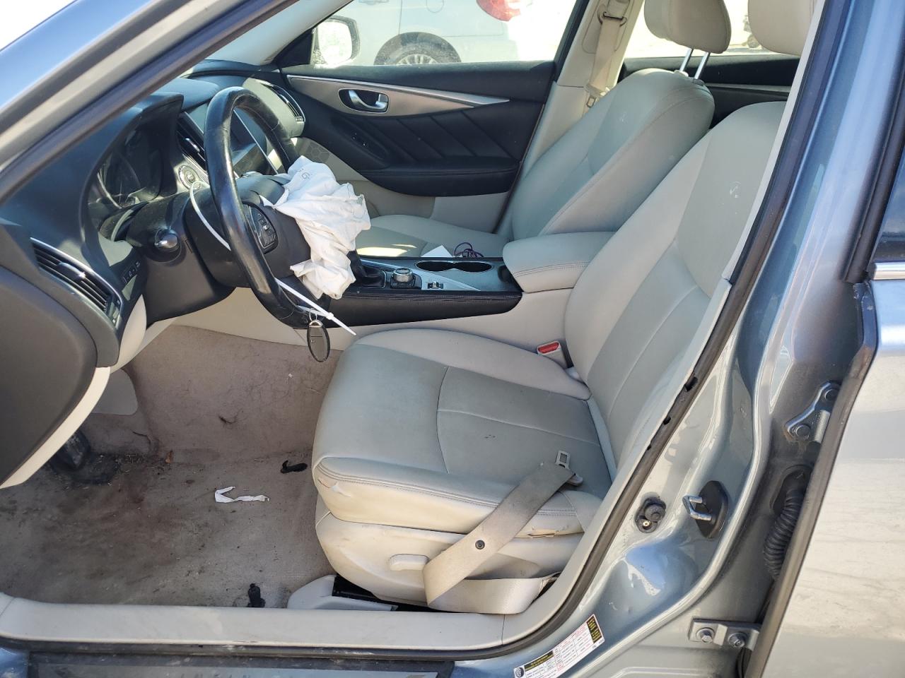 2014 Infiniti Q50 VIN JN1BV7AR7EM683351 Copart auction photo, front end damage thumbnail 7
