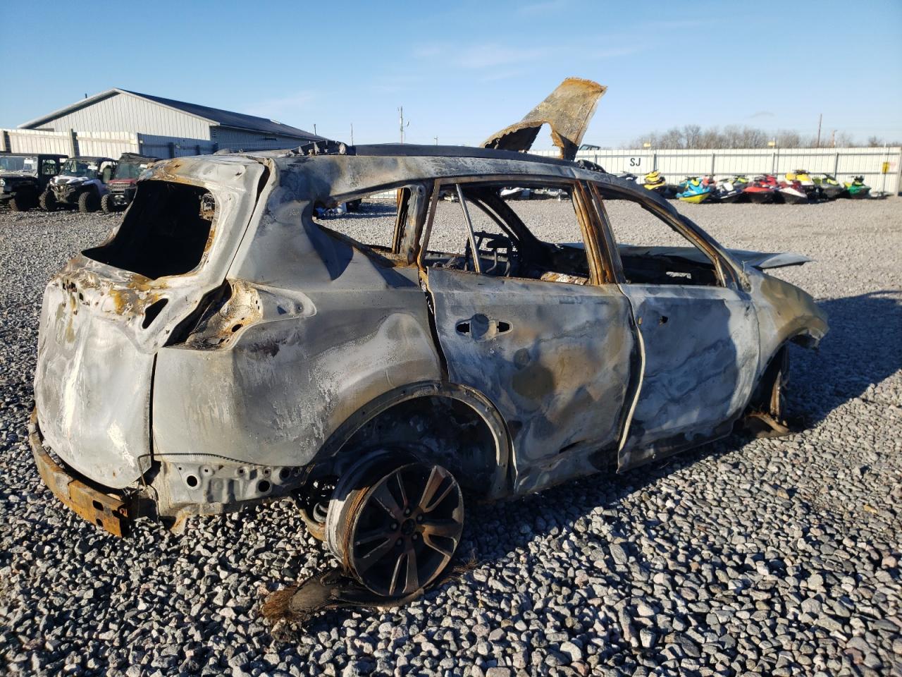 2016 Toyota RAV 4 VIN 2T3RFREV3GW503381 Copart auction photo, burn damage thumbnail 3