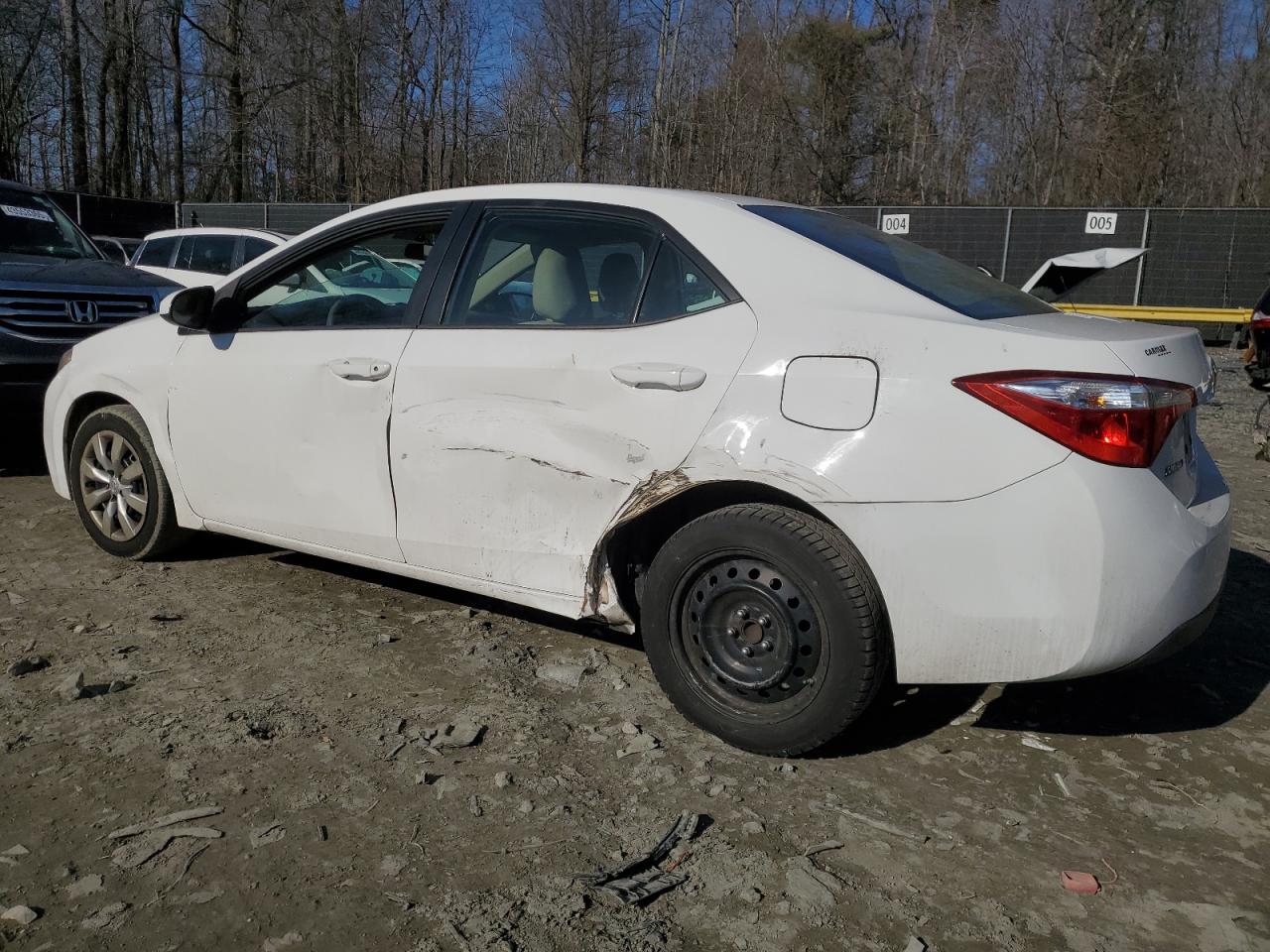 2016 Toyota Corolla VIN 2T1BURHE3GC499930 Copart auction photo, side damage thumbnail 2