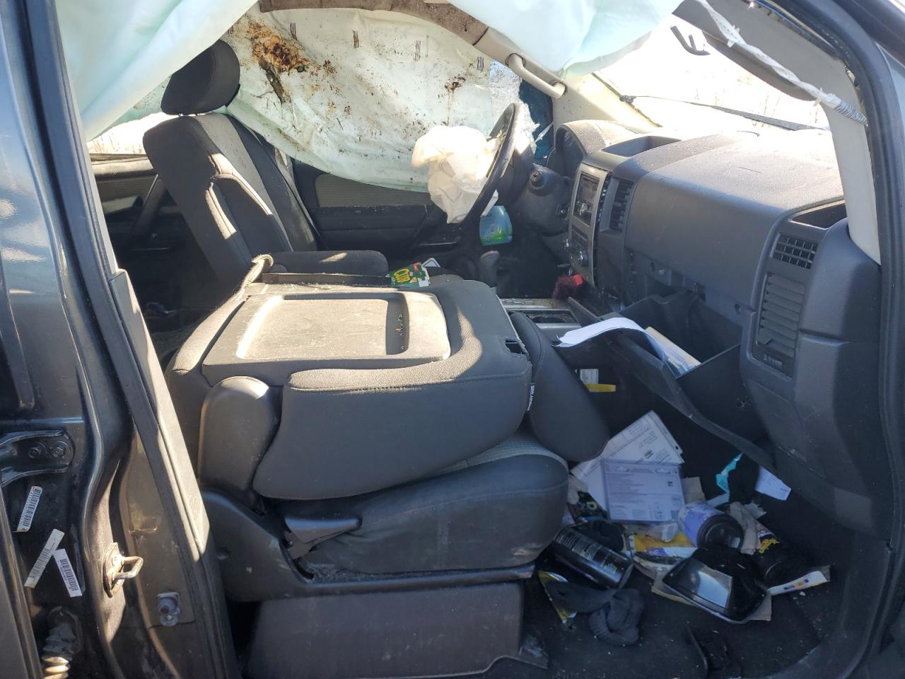2012 Nissan Titan VIN 1N6BA0EC0CN324577 Copart auction photo, rollover damage thumbnail 7