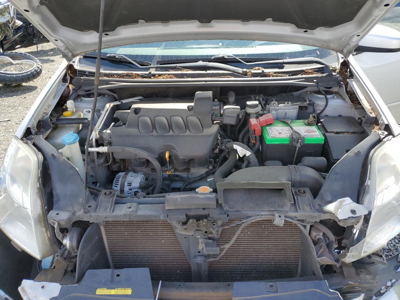 2012 Nissan Sentra VIN 3N1AB6AP2CL713943 Copart auction photo, front end damage thumbnail 11