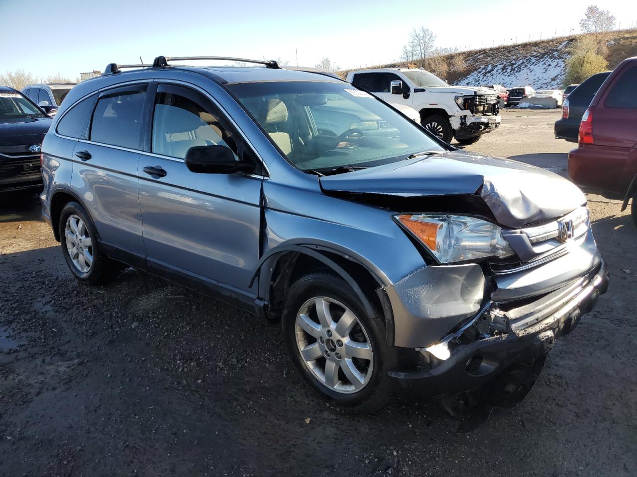 2007 Honda CR-V VIN JHLRE48527C008693 Copart auction photo, front end damage thumbnail 4