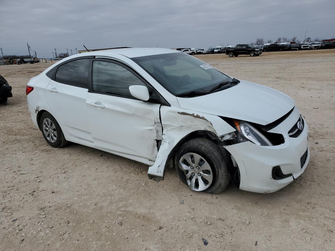 2016 Hyundai Accent VIN KMHCT4AE9GU956873 Copart auction photo, front end damage thumbnail 4