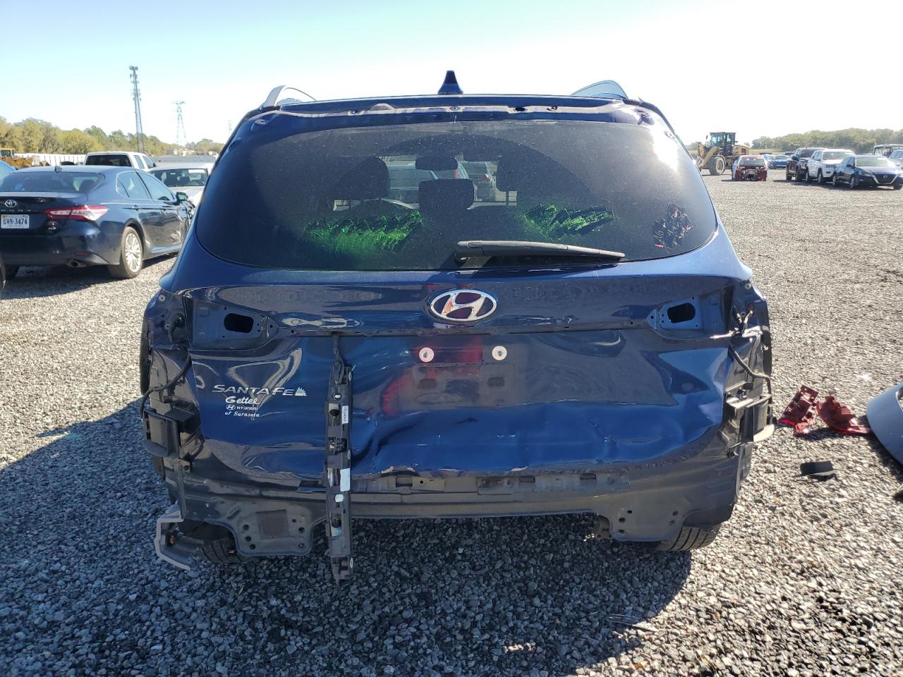 2020 Hyundai Santa Fe VIN 5NMS33AD0LH211884 Copart auction photo, rear end damage thumbnail 6