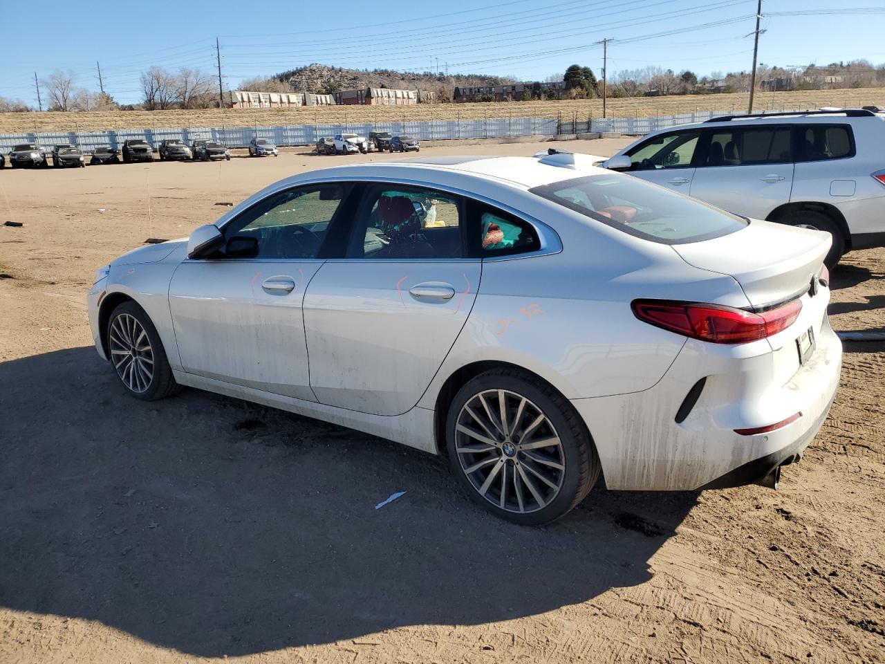 2022 BMW 2er VIN WBA73AK0XN7K93880 Copart auction photo, side / rear end damage thumbnail 2
