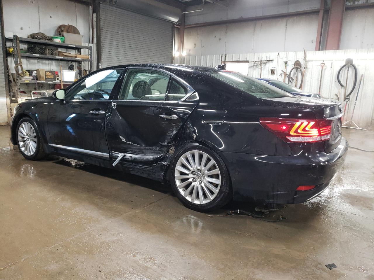 2016 Lexus LS VIN JTHCL5EF2G5027355 Copart auction photo, side damage thumbnail 2
