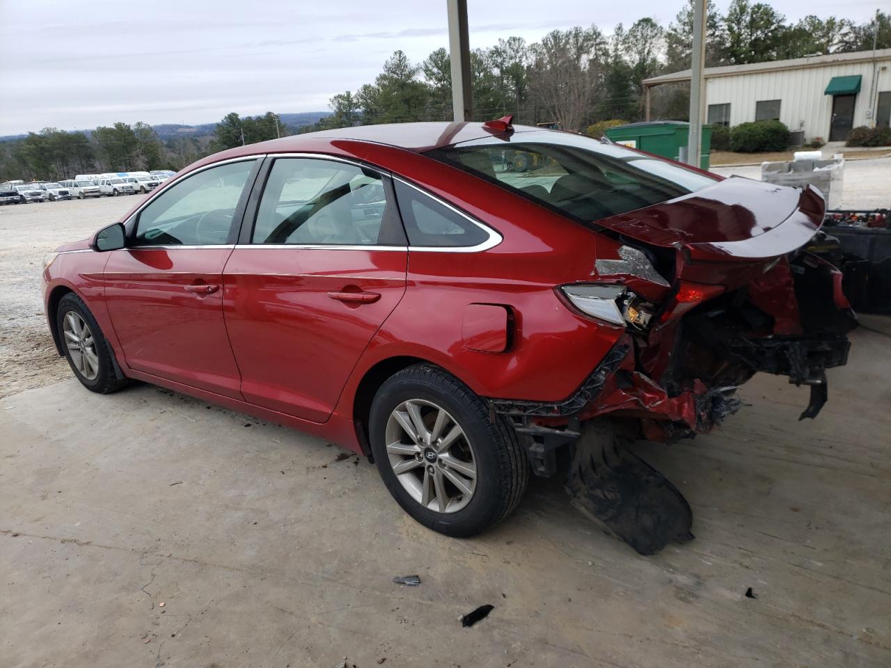 2017 Hyundai Sonata VIN 5NPE24AF1HH443962 Copart auction photo, rear end damage thumbnail 2