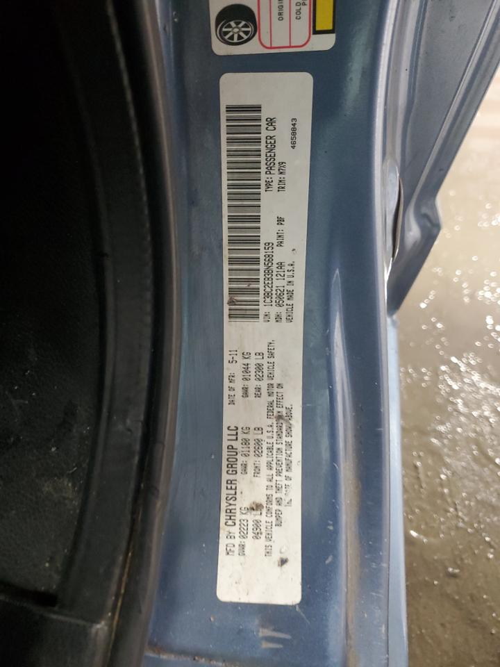 2011 Chrysler 200 VIN 1C3BC2EB3BN568159 Copart auction photo, front end damage thumbnail 12