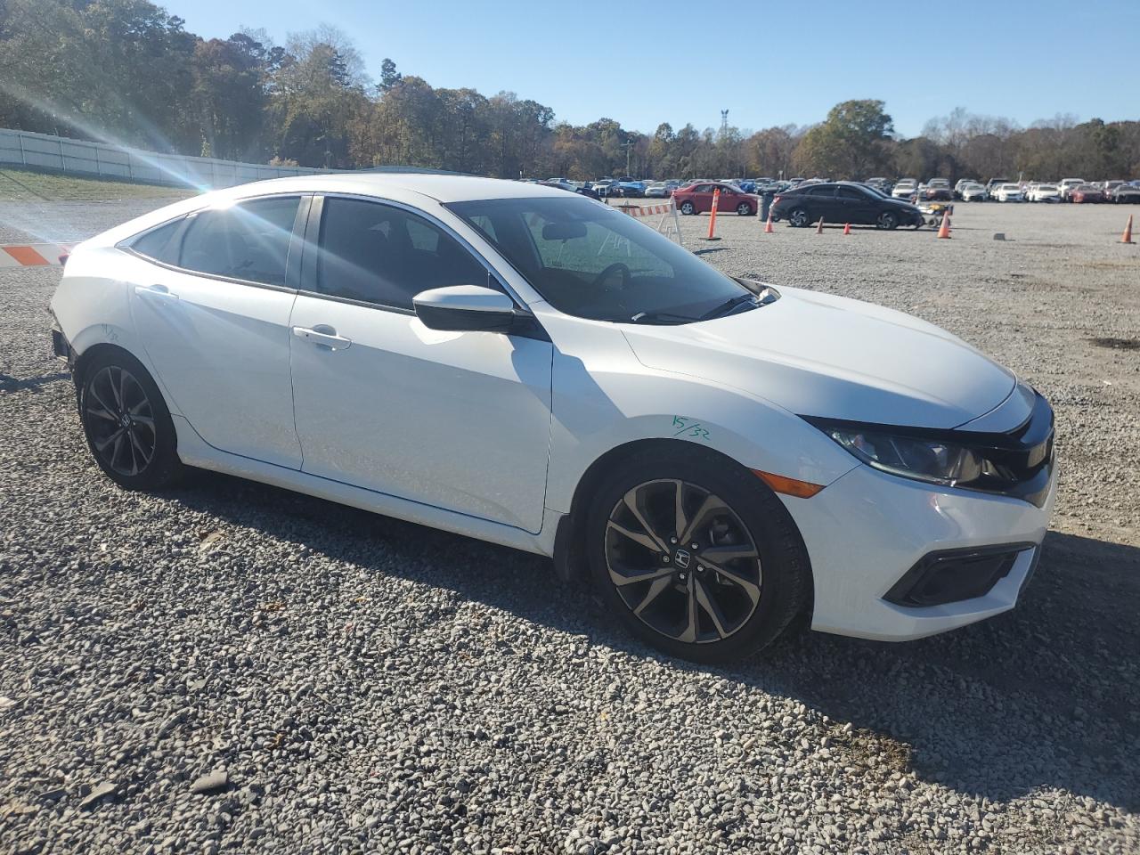 2020 Honda Civic VIN 2HGFC2F88LH508325 Copart auction photo, rear end / side damage thumbnail 4