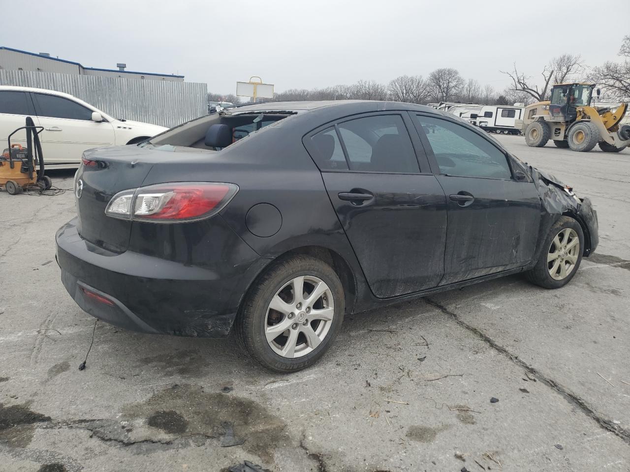 2011 Mazda 3 VIN JM1BL1VF9B1403040 Copart auction photo, front end / hail damage thumbnail 3