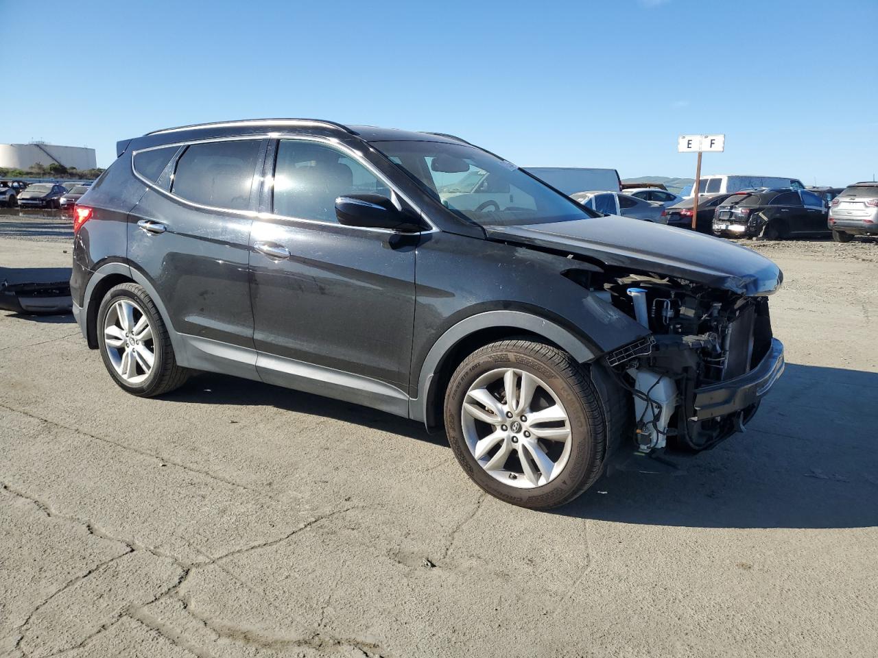 2013 Hyundai Santa Fe VIN 5XYZU3LA1DG118222 Copart auction photo, front end damage thumbnail 4