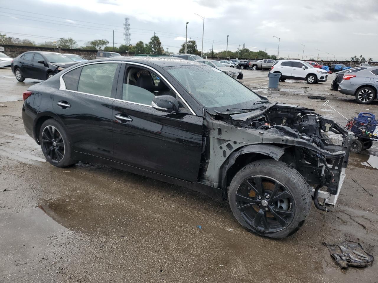 2018 Infiniti Q50 VIN JN1EV7AP8JM359508 Copart auction photo, stripped damage thumbnail 4