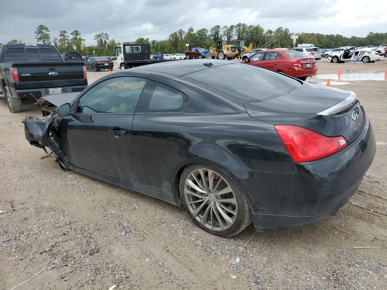 2012 Infiniti G VIN JN1CV6EK0CM424144 Copart auction photo, front end / side damage thumbnail 2
