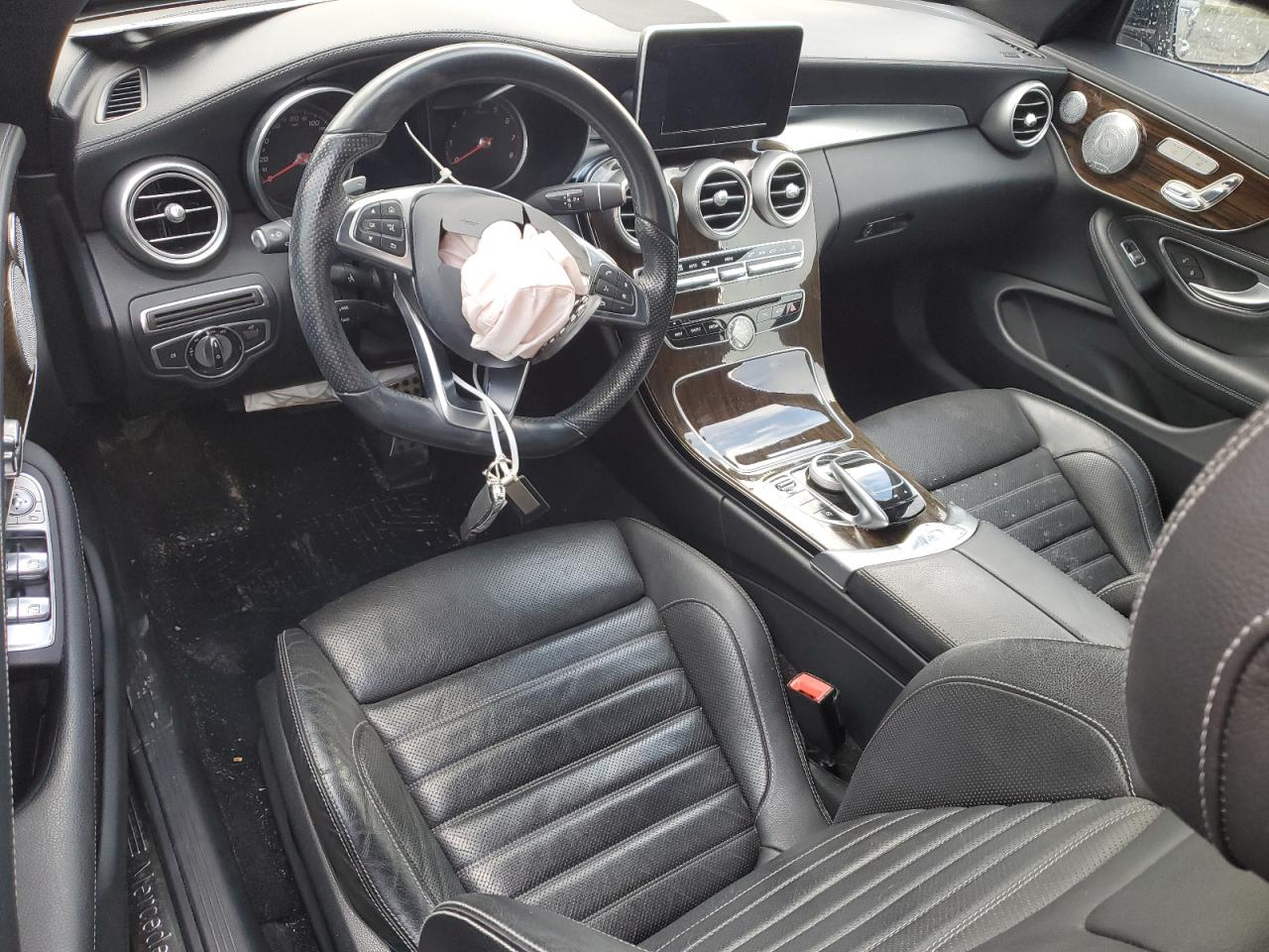 2017 Mercedes-Benz C-klasse VIN WDDWK4JB0HF498145 Copart auction photo, front end / minor dent/scratches damage thumbnail 8