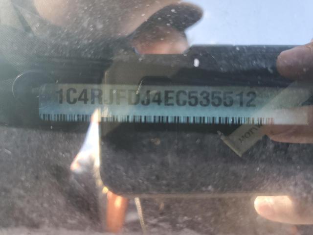 2014 Jeep Grand Cherokee VIN 1C4RJFDJ4EC535512 Copart auction photo, rear end damage thumbnail 13