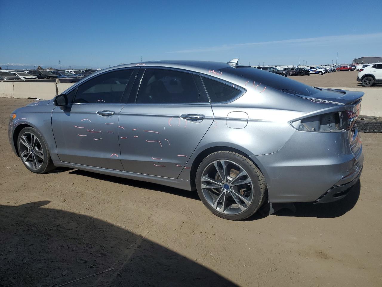 2020 Ford Fusion VIN 3FA6P0D93LR117984 Copart auction photo, rear end / minor dent/scratches damage thumbnail 2