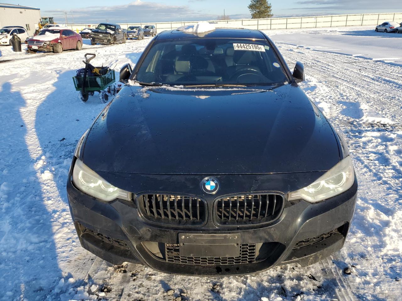 2013 BMW 3er VIN WBA3B9G58DNP39653 Copart auction photo, side damage thumbnail 5